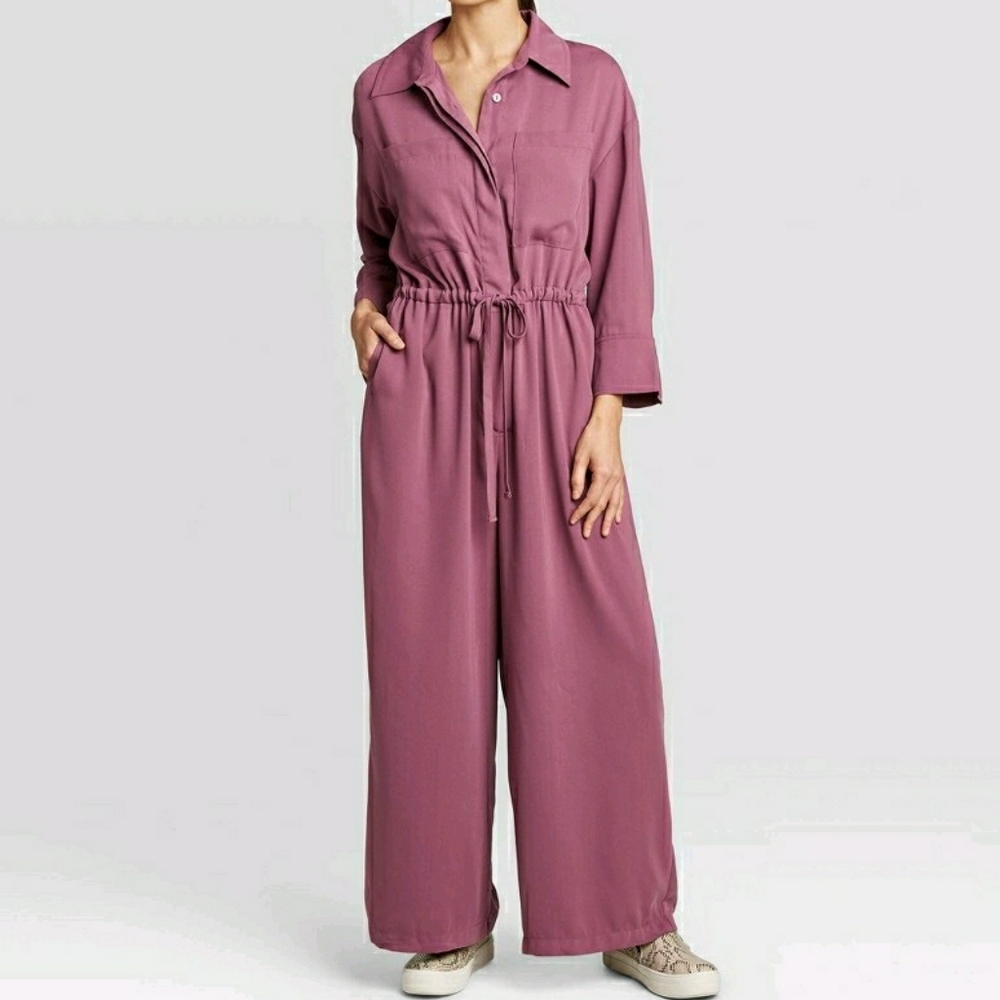 Wide Leg long SleeveJumpsuit